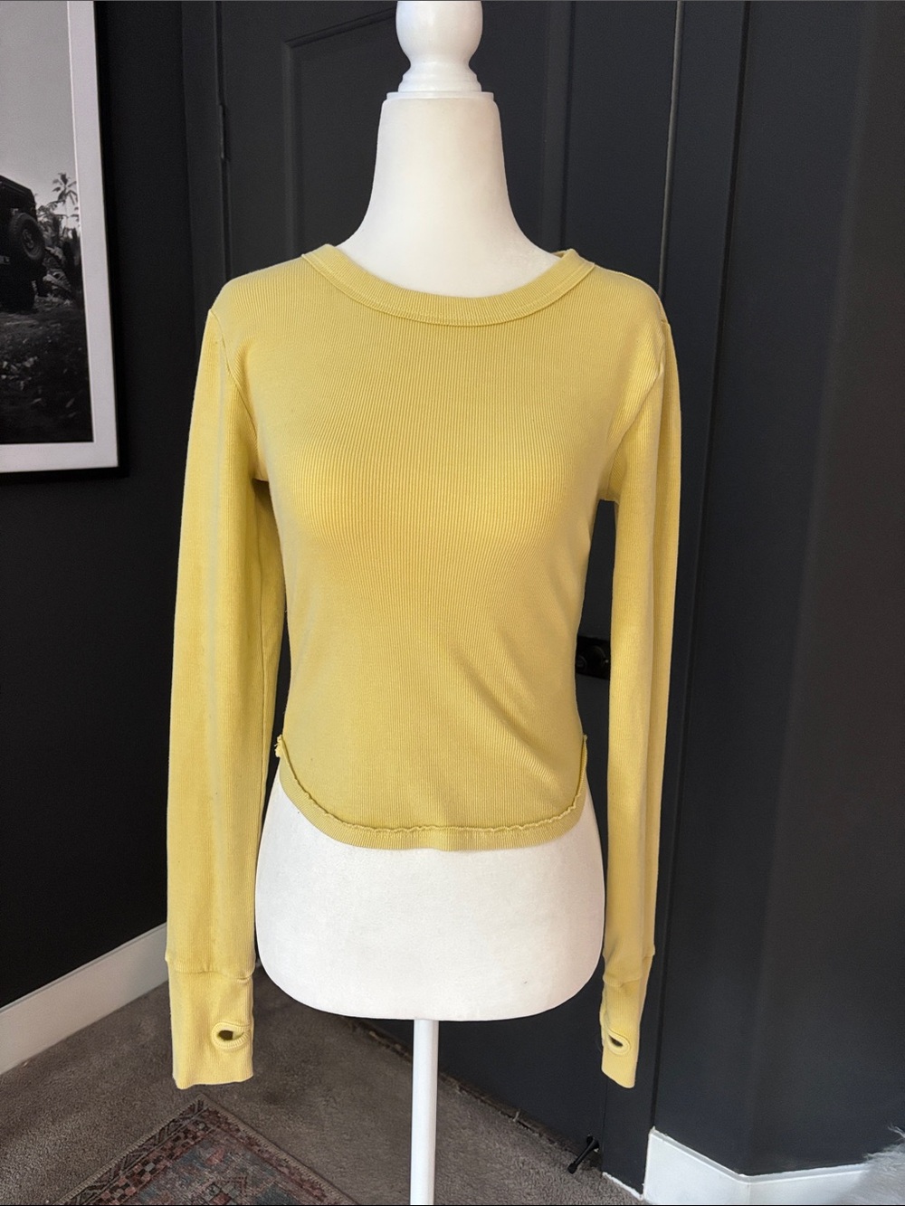 FREE PEOPLE MOVEMENT Women's Long-Sleeve Scoop Neck Top - Yellow